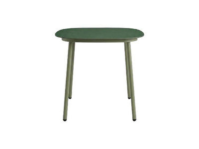 Palma outdoor ceramic bar table with Green Matt frame and Chester Green ceramic top