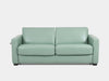 Pasadena 2.5 Seater Sofa Bed in light green with modern design.