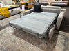 Pasadena sofa bed in clearance sale with mattress unfolded on showroom floor