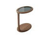 Porto C Side Table made of American Black Walnut with dimensions 480x360x555 mm