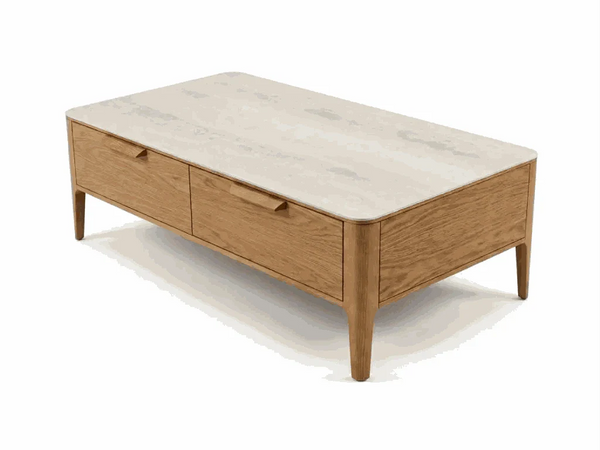 Porto Coffee Table made of American Black Walnut with optional ceramic top, 1300x700x420 mm