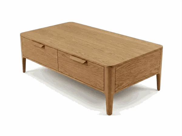Porto Coffee Table made of American Black Walnut with optional ceramic top, dimensions 1300x700x420 mm