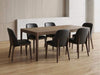 Kai Leather Dining Chair with premium leather upholstery and solid timber frame in four colors
