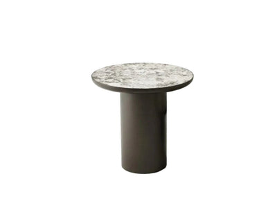 Prado ceramic coffee table and side table with round tops and minimalist design