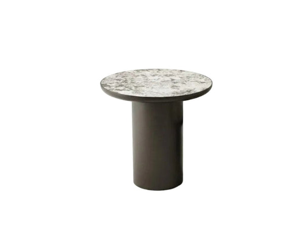 Prado ceramic coffee table and side table with round tops and minimalist design