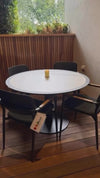 Pisa Outdoor Ceramic Round Dining Table