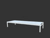 Riva Sun Lounger white minimalist outdoor reclining chair