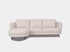Saphyre 3 Seater Sofa with Chaise in light upholstery offers modern style and comfort.