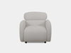 Sequence Leather Armchair with wide seat and cushioned backrest.