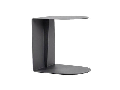 Sierra Outdoor C-Side Table in Charcoal powder-coated aluminium