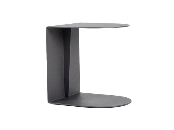 Sierra Outdoor C-Side Table in Charcoal powder-coated aluminium