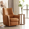 Sirius Leather Armchair in a modern living room setting.