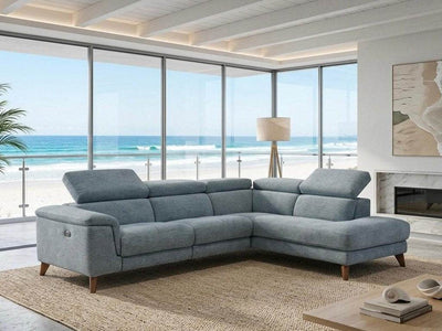 Skye 3.5 Seater open corner sofa with recliner in modern living room