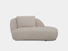 Sussex Chaise Lounge sofa in beige fabric with soft curved design and deep cushioning for modern comfort
