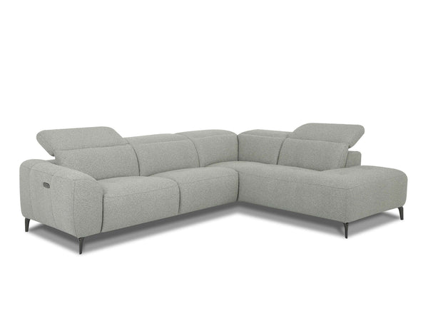 Ethan 5 Seater Open Corner Sofa in premium leather with multiple color options