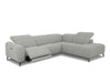 Ethan 5 seater open corner sofa in premium leather with reclining seats and multiple color options