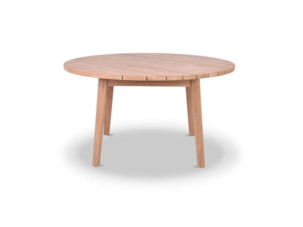 Tribu Outdoor Teak Round Dining Table made from durable A Grade teak with 120 cm diameter for outdoor use