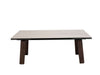 Valencia Twin Extendable Dining Table with tempered glass ceramic top and veneered MDF legs in modern design